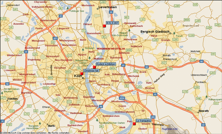 Map of the target area / Karte des Zielgebietes