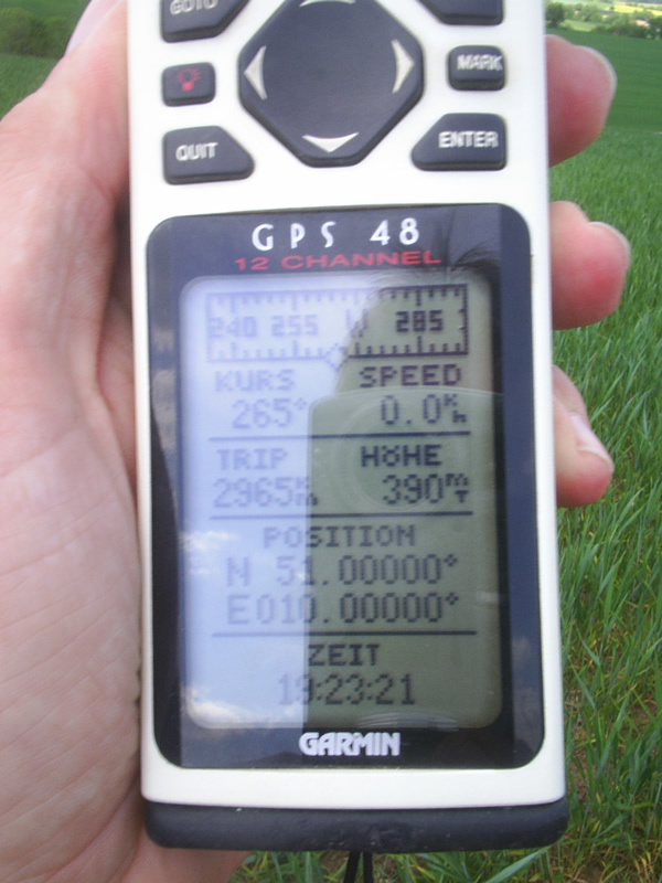 GPS reading