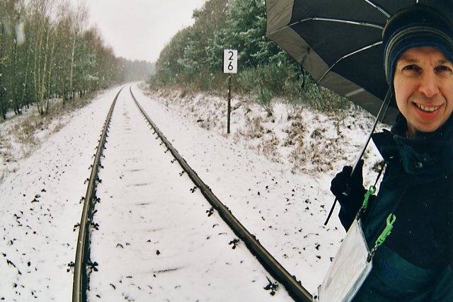 Hiking from Jueterbog train station to confluence point