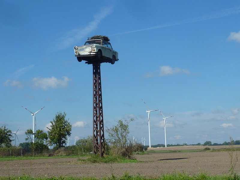 The Trabant cum stork nest