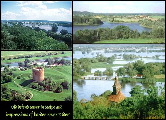 beautiful landscape of border region Poland-Germany