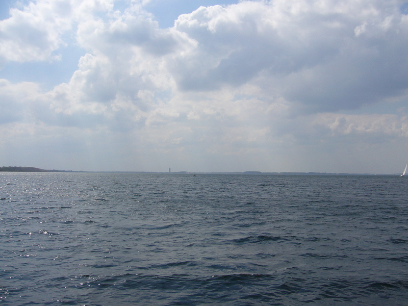 View west: the skyscraper is a landmark of our starting point Travemünde