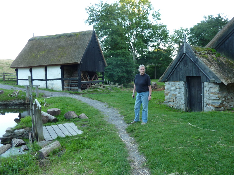 Watermill to the left and trout breeding to the right