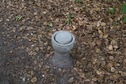 #7: A closeup of the concrete marker that appears to mark the point