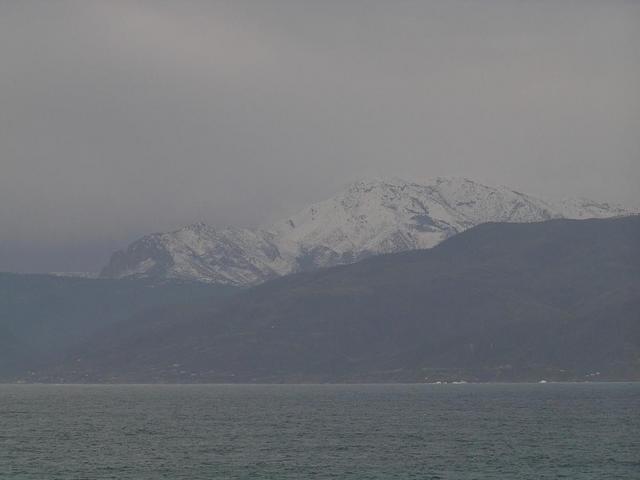 The Atlas mountain range is snow capped!