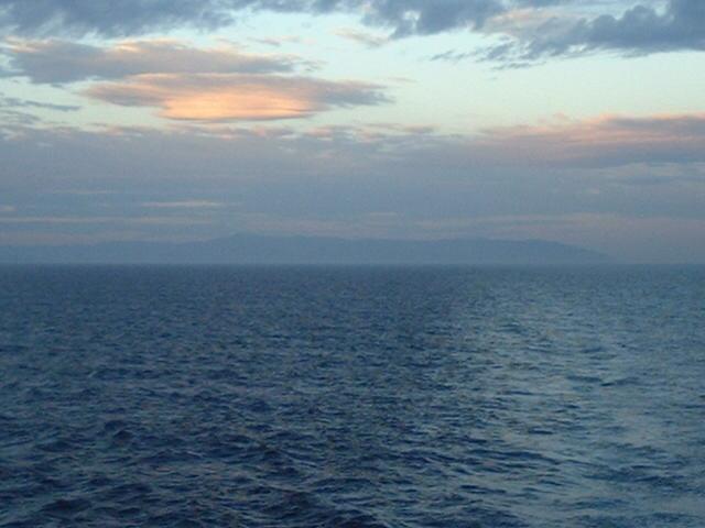 Looking WNW from the Confluence towards Cap Bougaroni