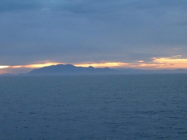 Looking E from the Confluence towards Cap de Fer