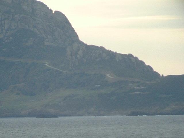 A road winding up to Kef el-Nsour