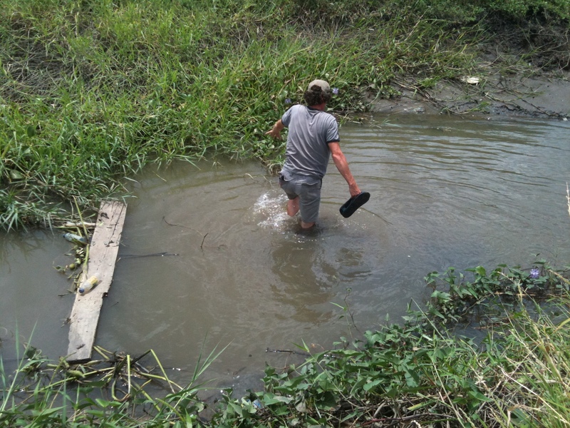 crossing mud