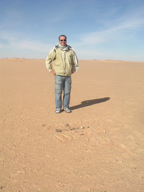 Tour guide Dr Cheidy Ma'mūn at the Confluence