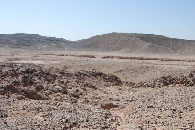 View west of confluence point