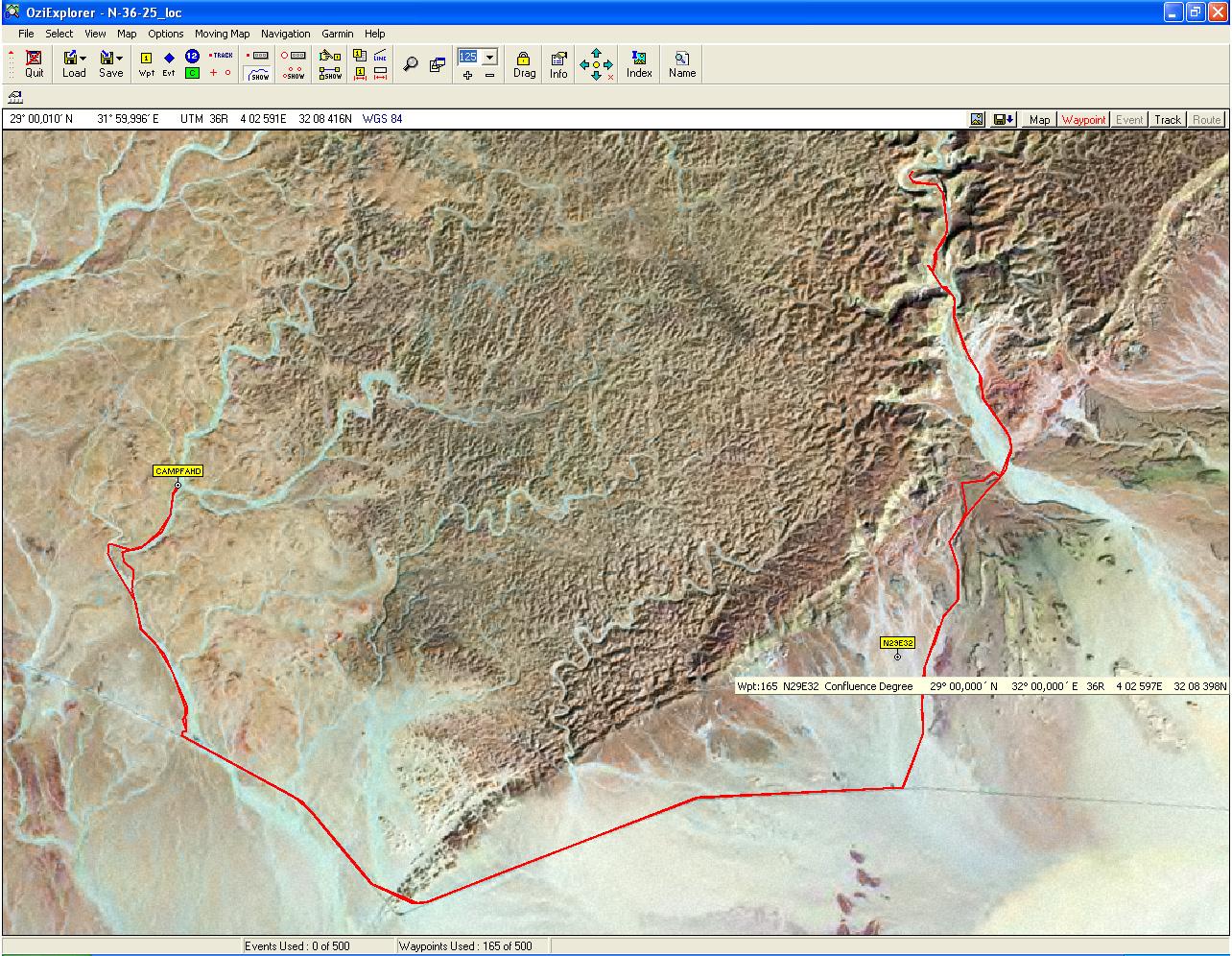 The Camp and the Confluence Degree in OziExplorer