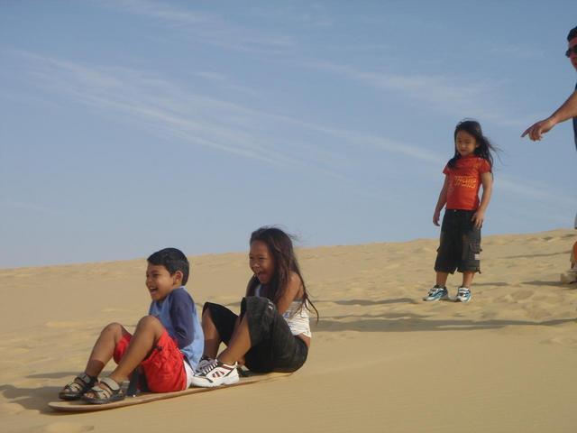 Alecia & Scott enjoying the sandboard