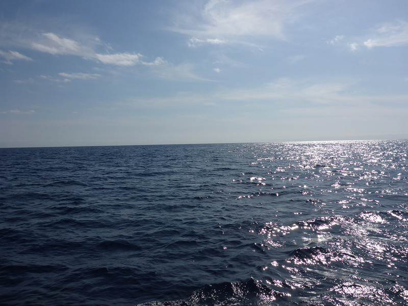 Looking south with lots of water