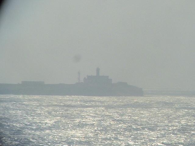 the lighhouse on Alborán built in 1870