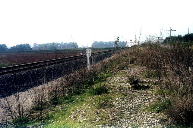 Looking west along the rails to Algeciras