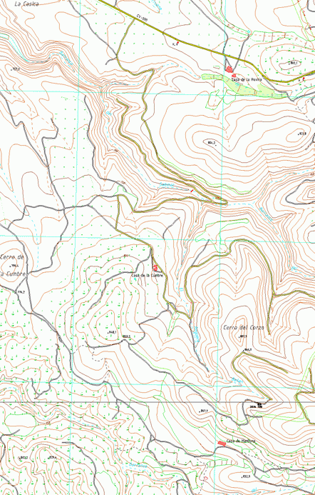 mapa con la confluencia / Map with the confluence