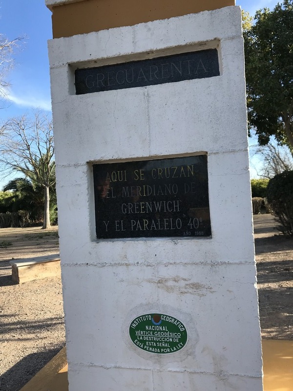 Monument about 170 m southwest of actual confluence point.