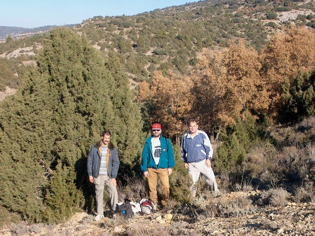 Visitors, from left to right: Fernando, Javier, Angel