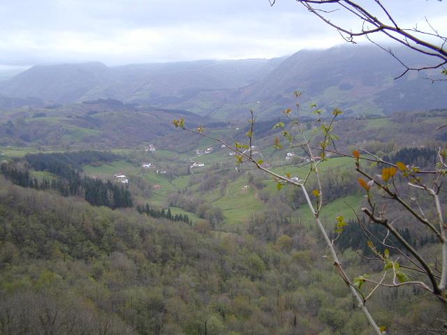 looking down to Inza where we left the car