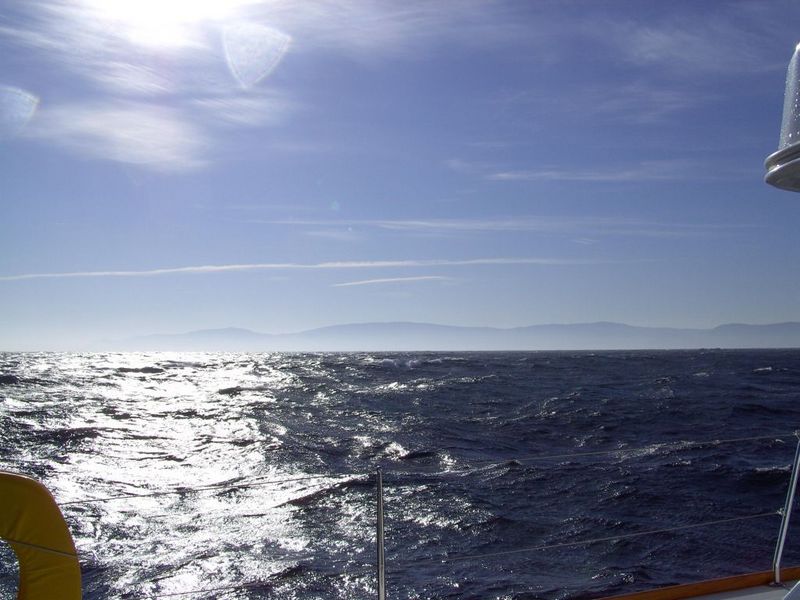 Looking southeast, coast of Spain