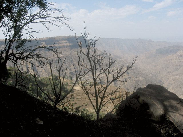 View to the CP at a distance of 618 m