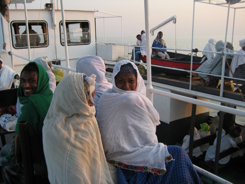 On the ship, view to northeast