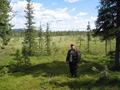 #4: Jyrki Huhtaniska crossing the open swamp