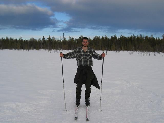 Roger standing at the confluence