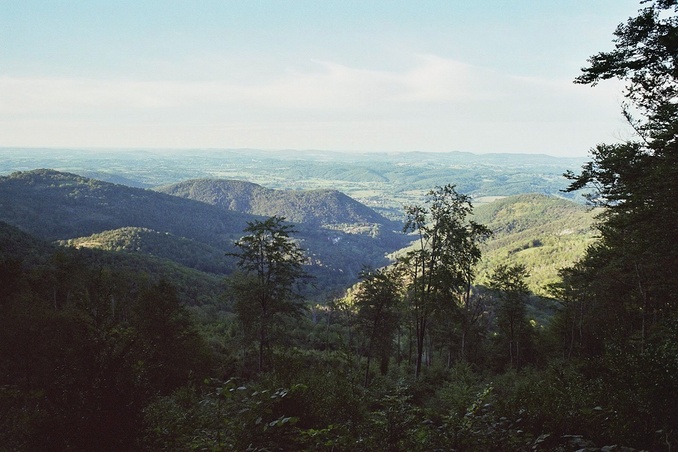 view north from 150 m N of the CP