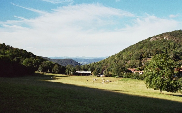 view north from starting point, 450 m N of the CP