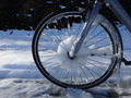 #11: My front wheel while cycling over the Col de Partel