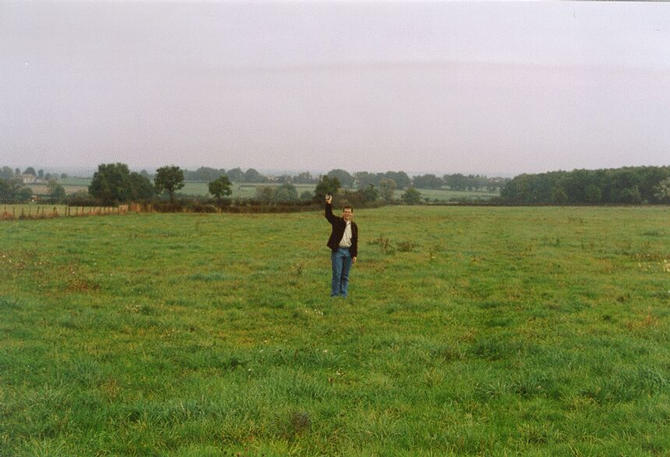 Edwin on the actual confluence, about 20 meters from the road. The picture shows the view to the north