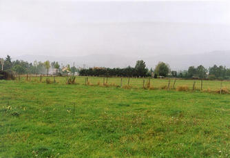 #1: The west view.  The road leads to Villemontais, which is located in a wine area.