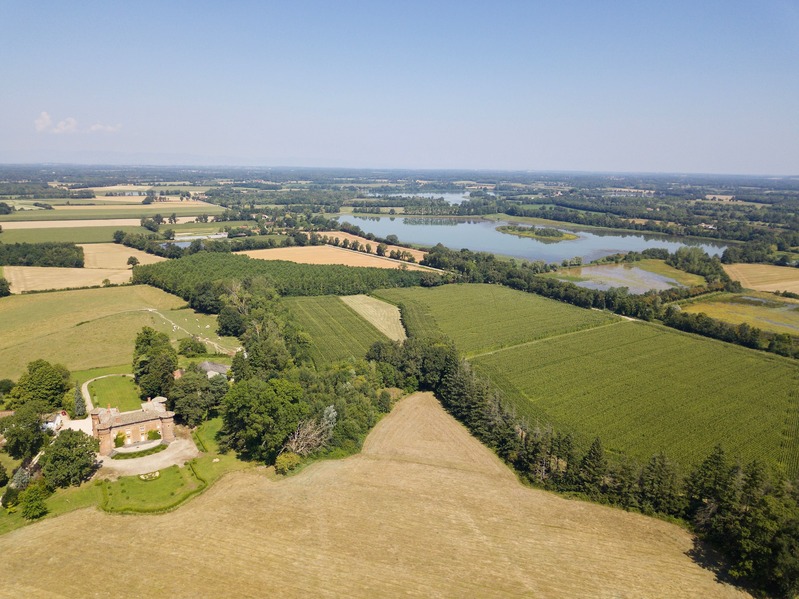 View North, from 100 m above the point