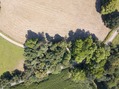 #8: Looking down on the confluence point from 100 m above