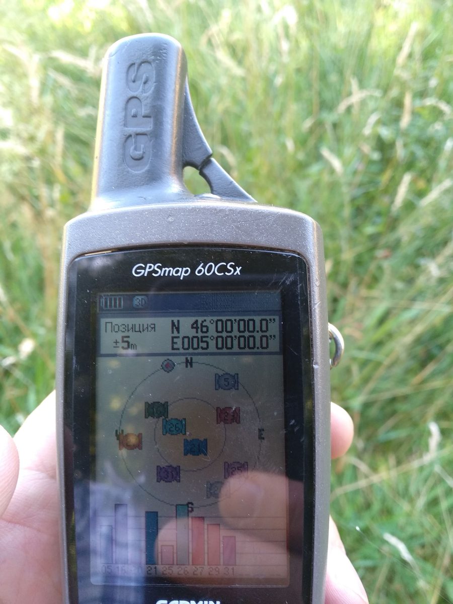 GPS reading