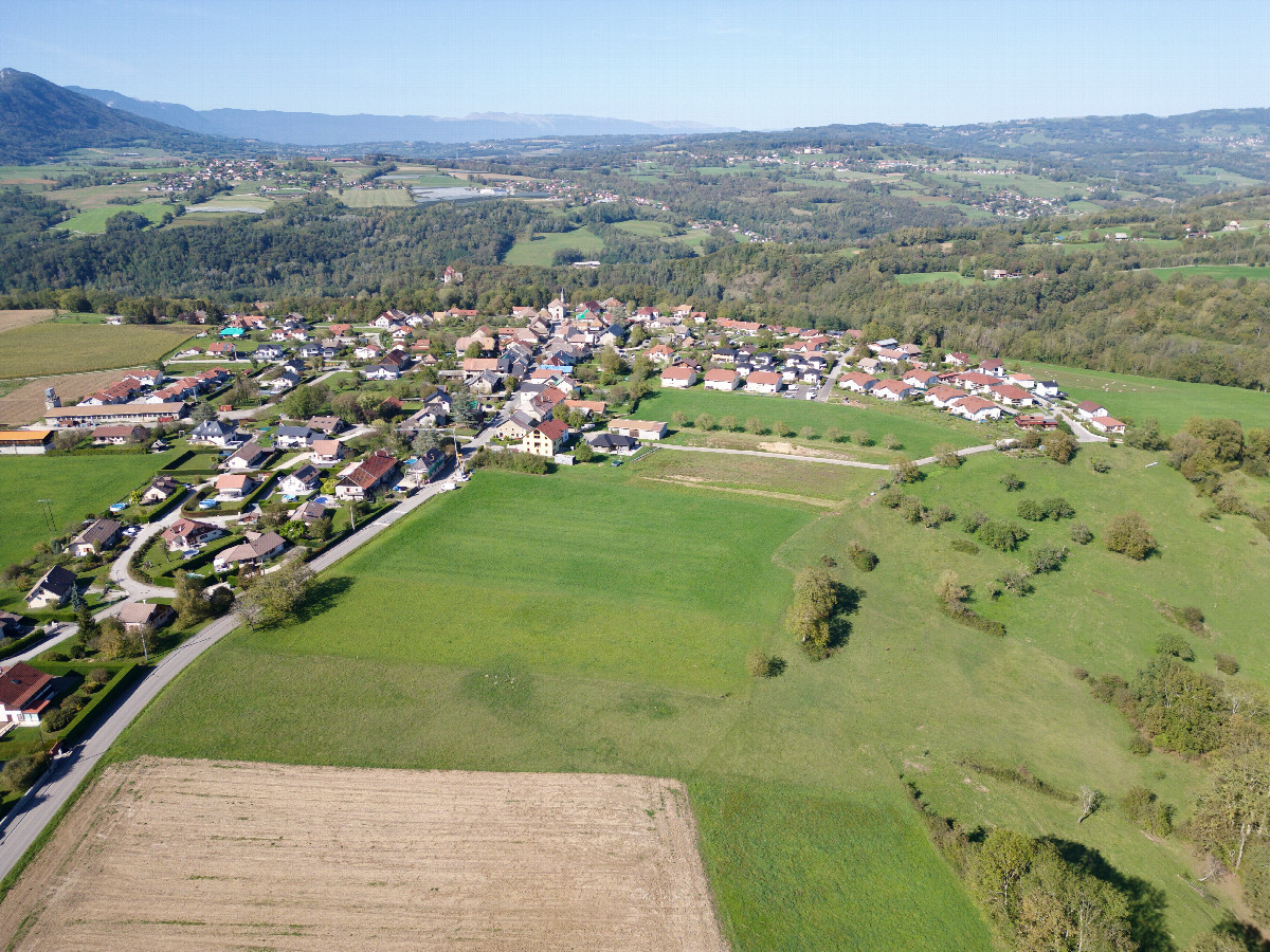 View North, from 120m above the point