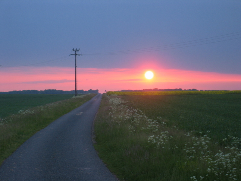 Sunset near the Confluence