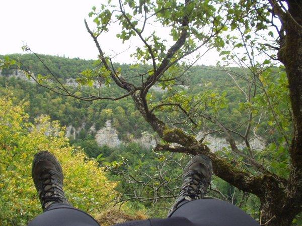 The valley gorge, from the point of view