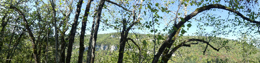 #1: W - N Panoramic view from the rim of the canyon