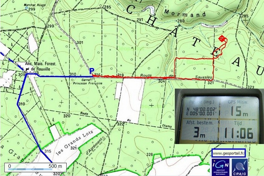 The last 3-km by car and by foot