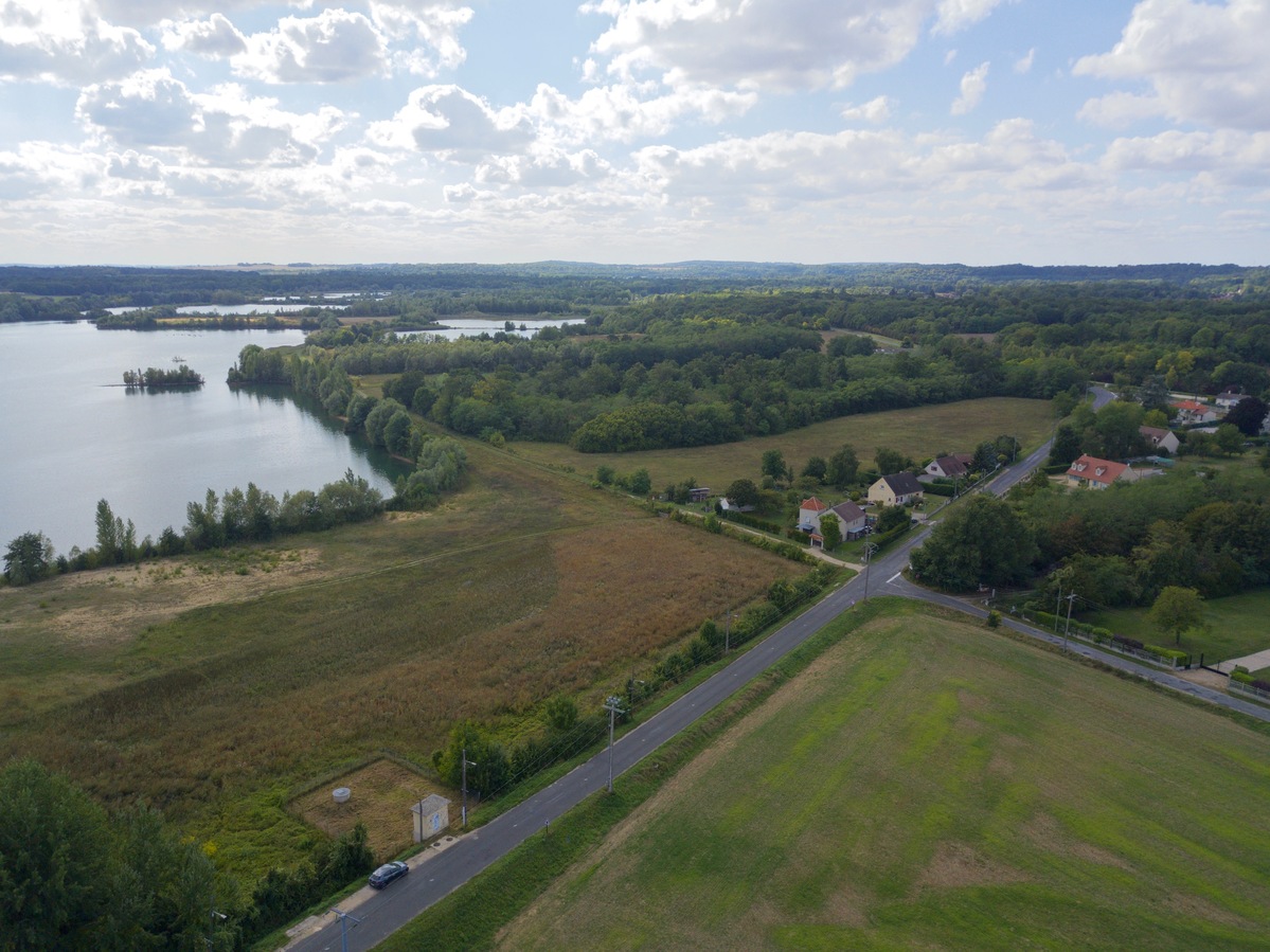 View West, from 60m above the point