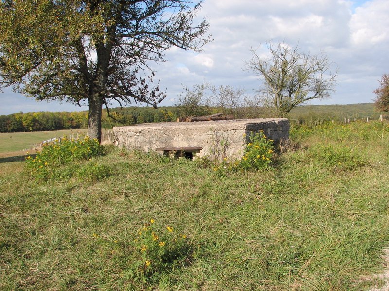 A WW-II bunker a couple of meters northeast of the water tower