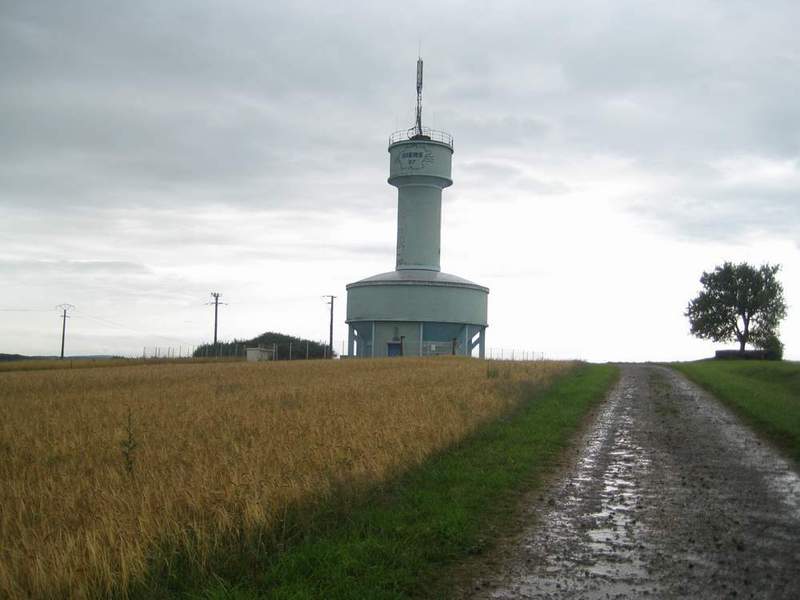 water tower next to confluence