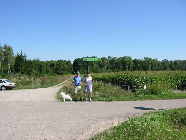 Viewing the CP from bicycle lane