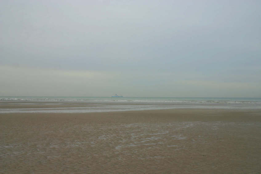 View to the North-West, and the Norfolk Lines ferry