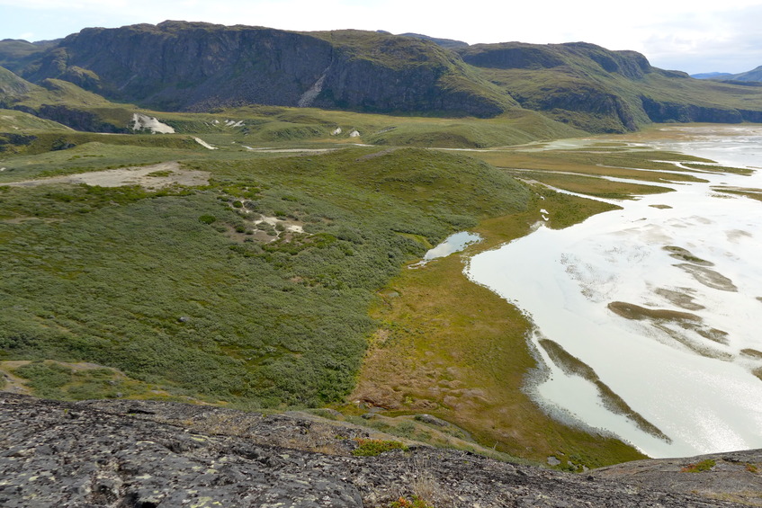 View S to Nansen's campground (teltplads)