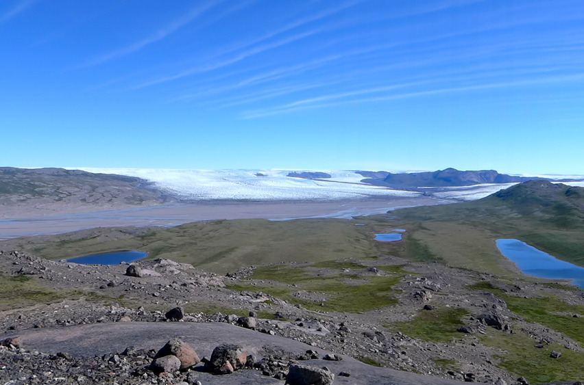 View NE from point 318 m (8 km to the CP)