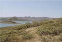 #5: View west: lake #3, second lake: Hundeso (salt lake)